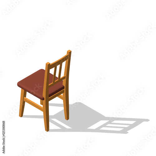Chair.Isolated on white. 3d...