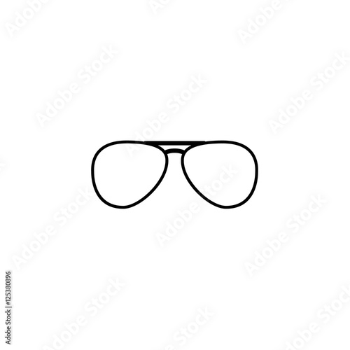 Vector aviator sunglasses icon