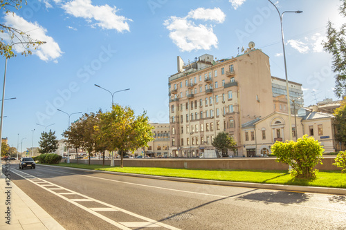 Canvas Print Nikitsky boulevard in the summer, the center of Moscow, cityscape