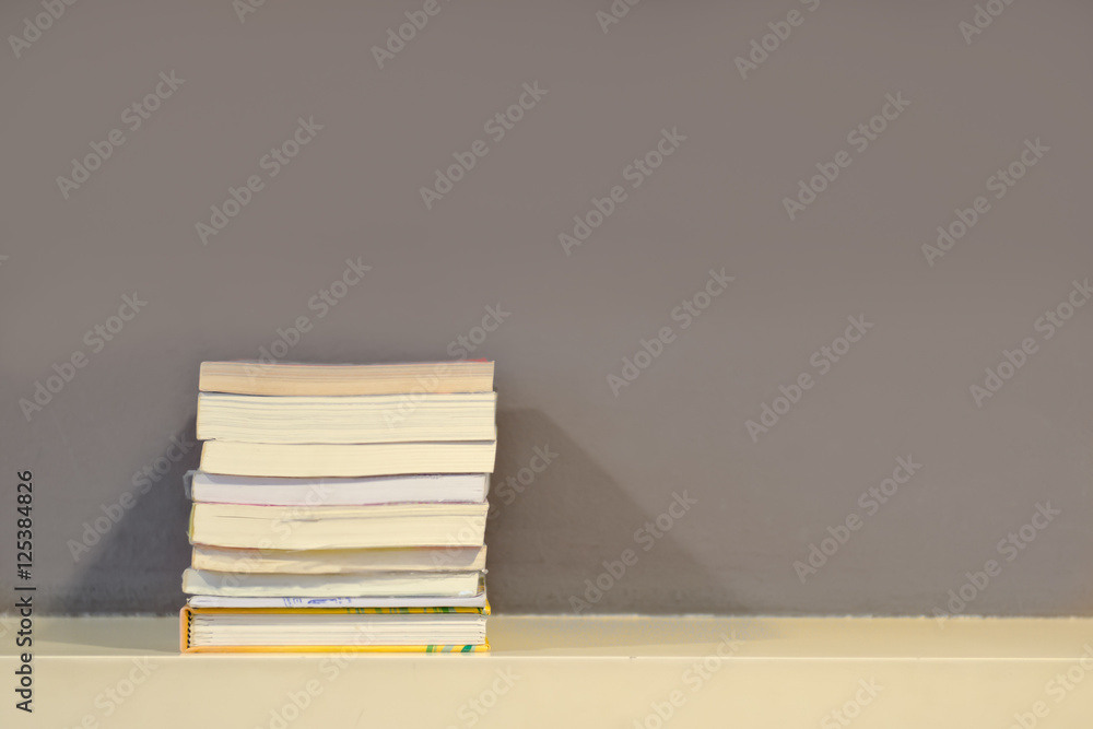 Book shelf with shade lighting in my library room Book shelf with shade lighting in my library room