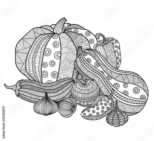 set of vegetables