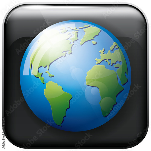 Icon Earth Globe