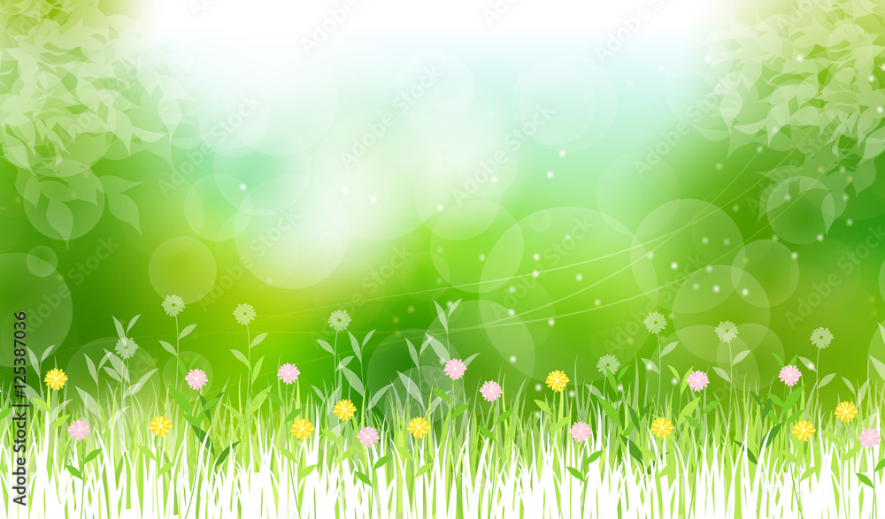 Obraz premium 緑の中に