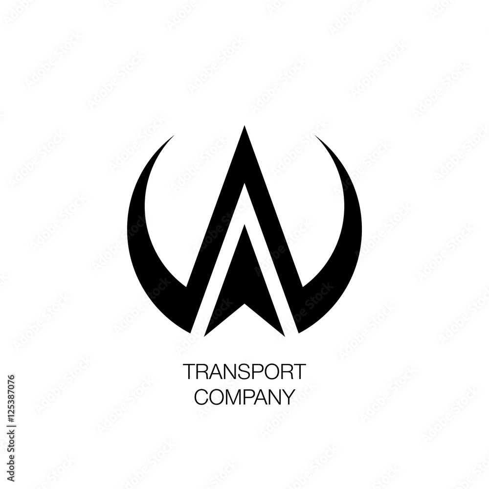 vector illustration with transport company logo vector illustration with transport company logo