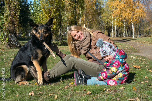 Mother with little daughter having fun © sanechka