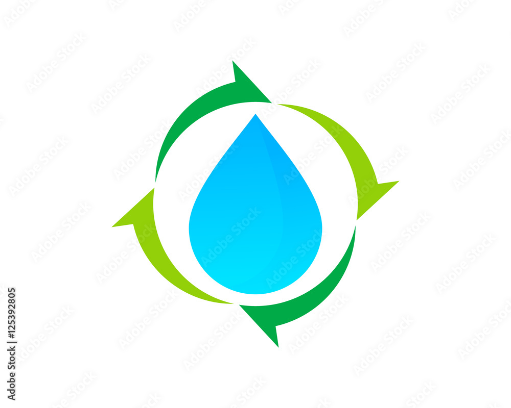 Water Share Logo Design Template Element Water Share Logo Design Template Element