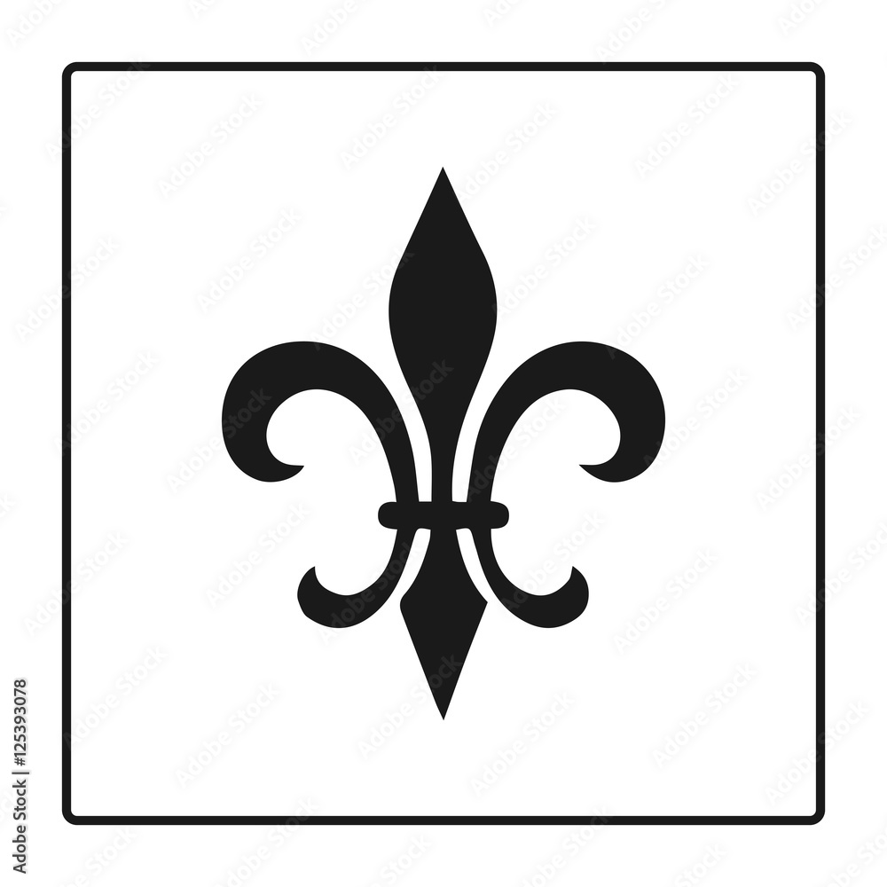 Fleur de lis symbol, silhouette - heraldic symbol. Vector Illustration. Medieval sign. Glowing french fleur de lis royal lily. Elegant decoration symbol. Heraldic icon for design, logo or decoration. Fleur de lis symbol, silhouette - heraldic symbol. Vector Illustration. Medieval sign. Glowing french fleur de lis royal lily. Elegant decoration symbol. Heraldic icon for design, logo or decoration.