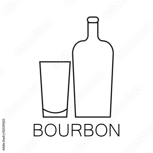 Alcoholic beverages line icon