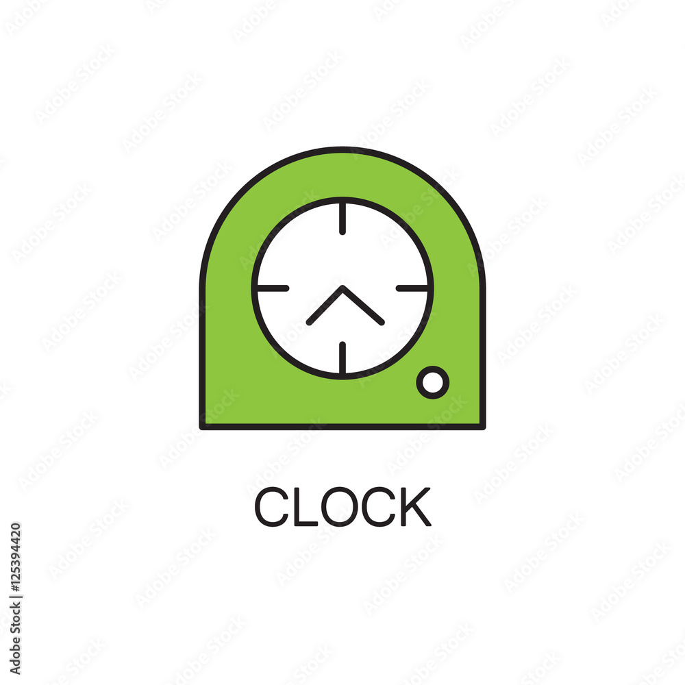 Clock line icon.