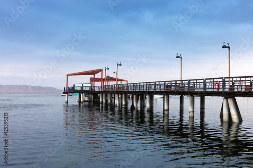 pier in ocean bay