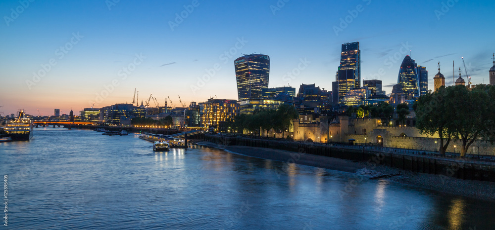 Fototapeta premium River Thames Skyline