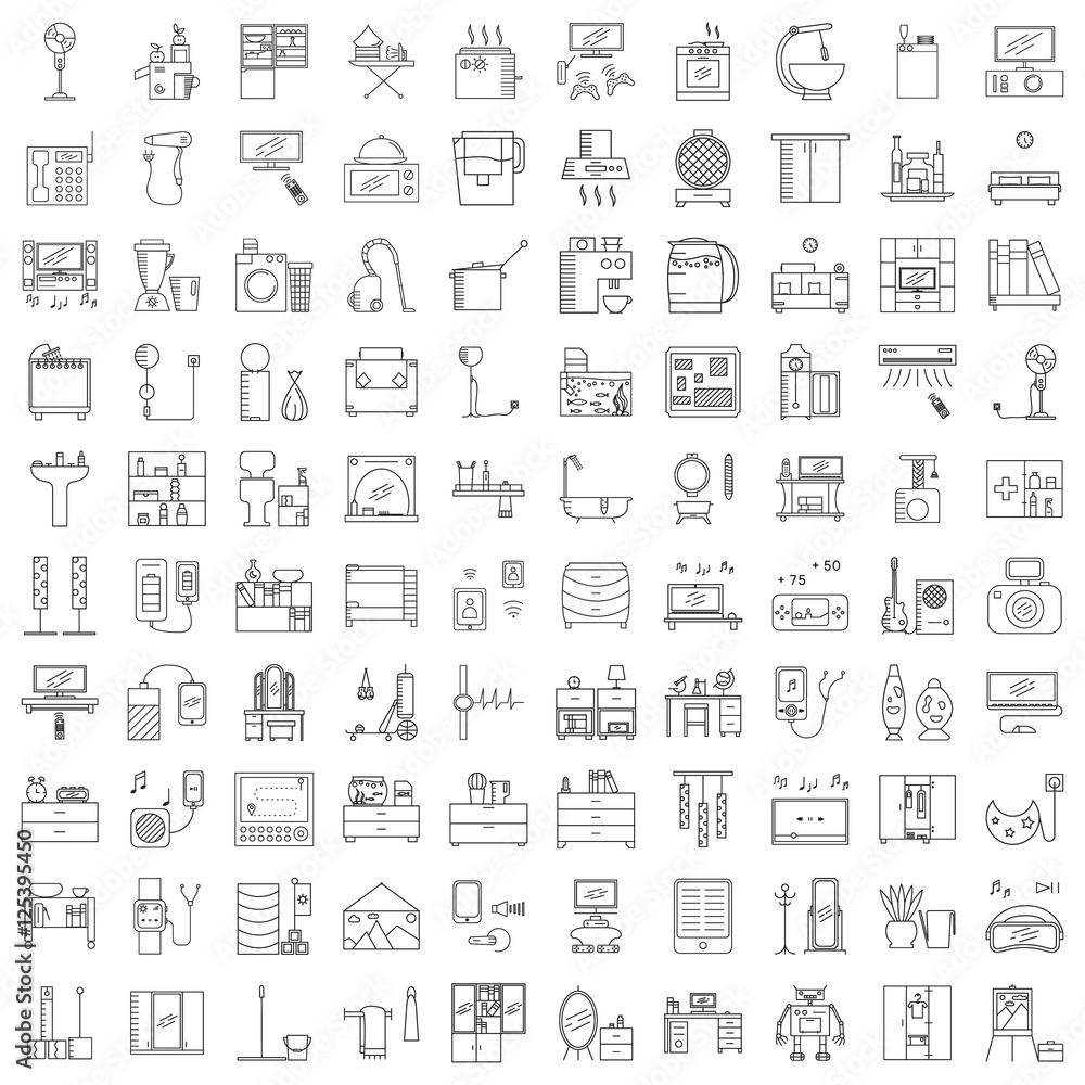 Home interior icon. Home interior icon.