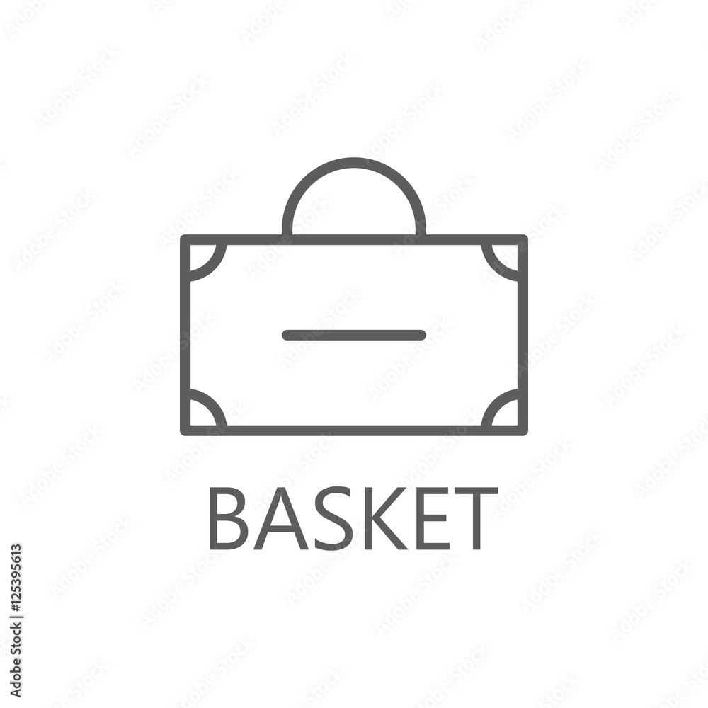 Line vector case for documents icon. Line icon illustration. EPS 10. Line vector case for documents icon. Line icon illustration. EPS 10.
