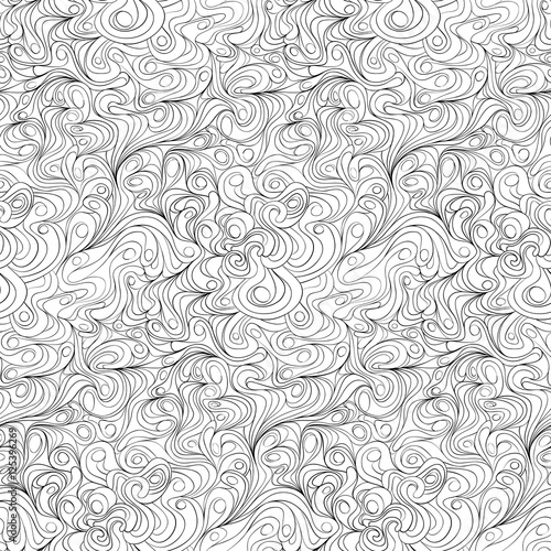 Sketch Doodle Hand Made Repeat Seamless Texture Background Big Pattern