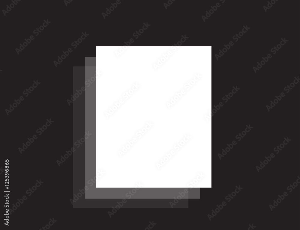white blank sheet on black background white blank sheet on black background