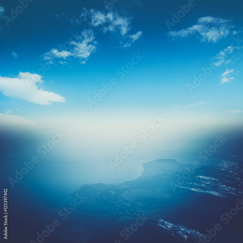 Clouds in sky atmosphere panorama