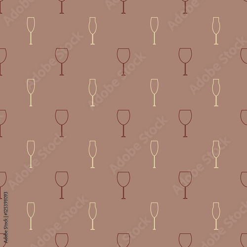 Alcoholic beverages icon pattern