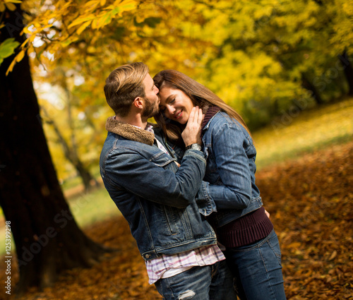 Loving couple in autumn park © BGStock72