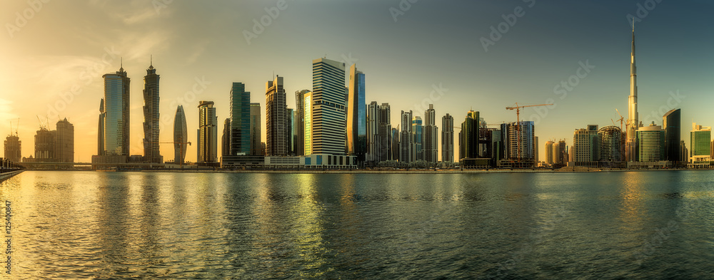 Fototapeta premium Business bay of Dubai, UAE