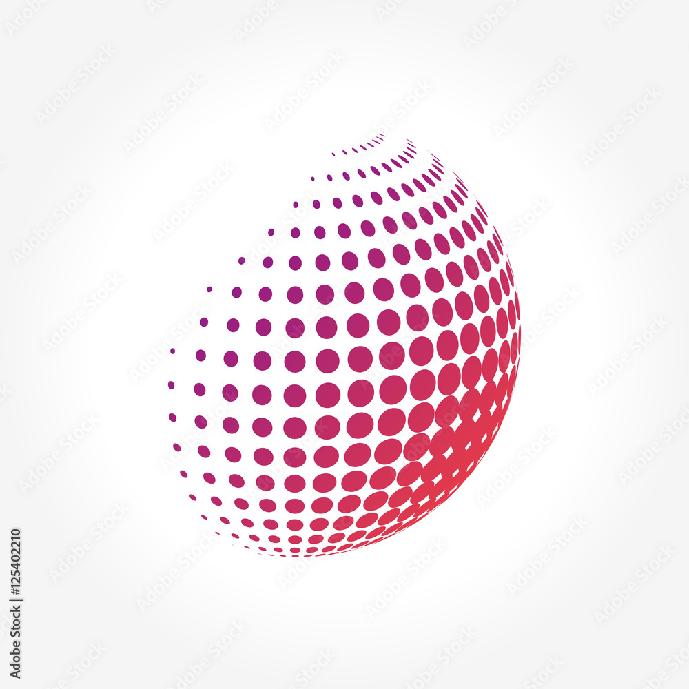 Creative abstract, vibrant and colorful icon Sphere Globe Creative abstract, vibrant and colorful icon Sphere Globe