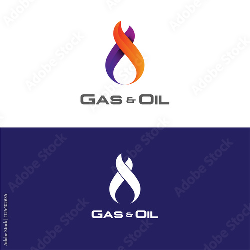 Modern Styled Logo for Oil and Gas Business Company.