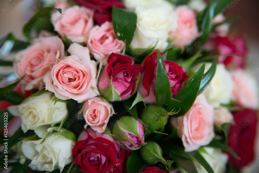 Fototapeta premium bridal bouquet of roses
