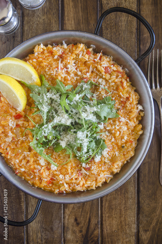 Red pepper risotto