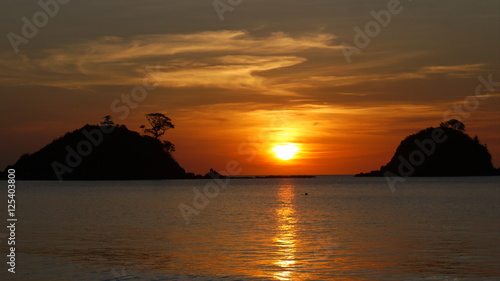 Sunset at Nacpan beach Palawan