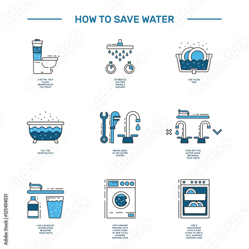 simbol saving water