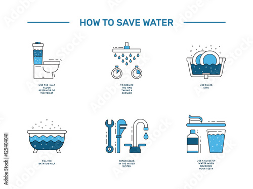 simbol saving water