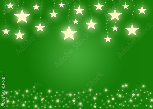 Green star background