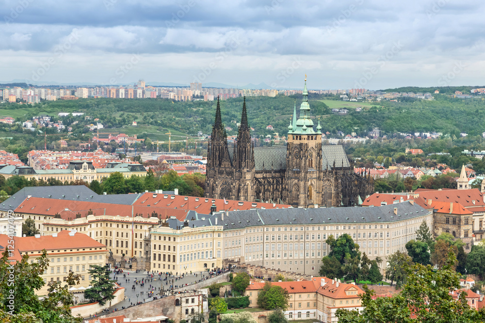 Prague Castle and St. Vitus cathedral