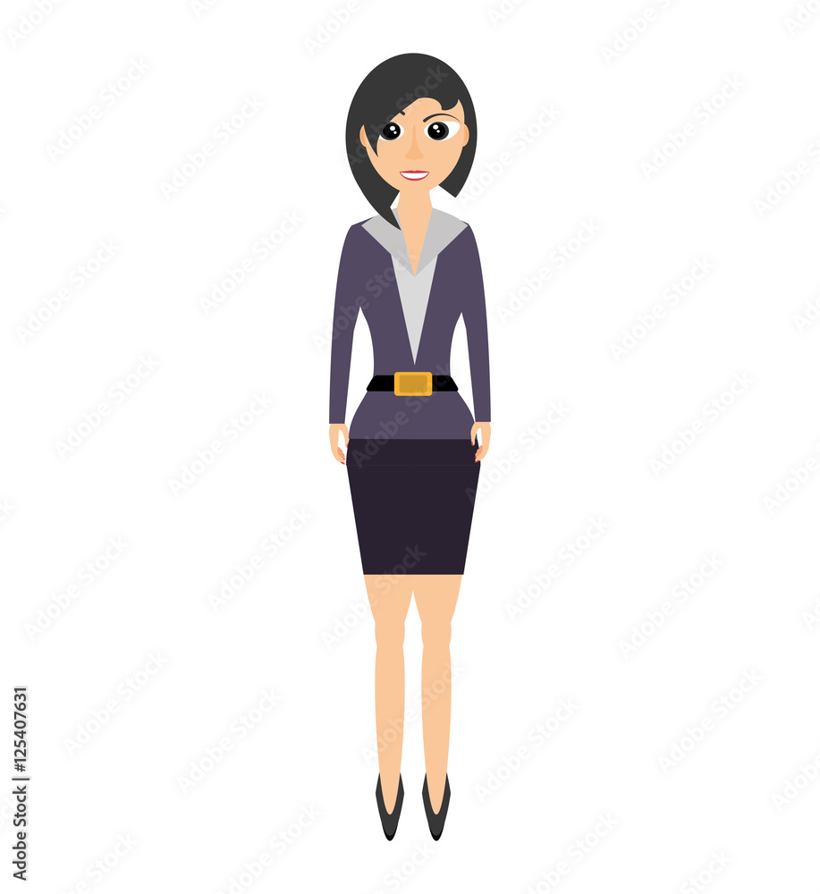 businesswoman avatar elegant isolated icon vector illustration design businesswoman avatar elegant isolated icon vector illustration design