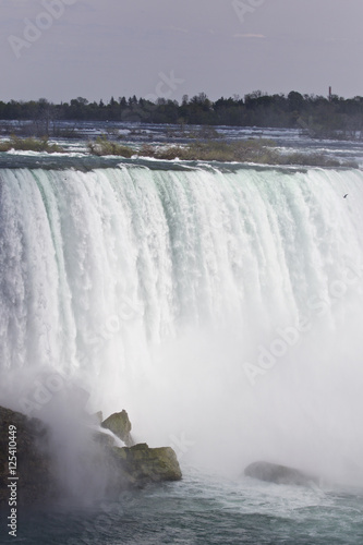 Beautiful isolated picture of the amazing Niagara falls