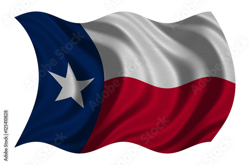 Free Download Flag of Texas wavy on white, fabric texture - GFXLoad
