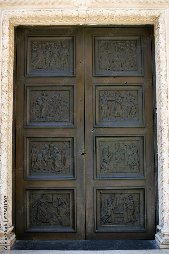 Details from Sibenik Saint James cathedral, Croatia