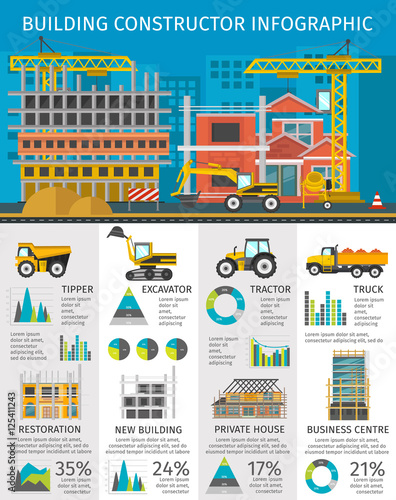 Building Constructor Infographics