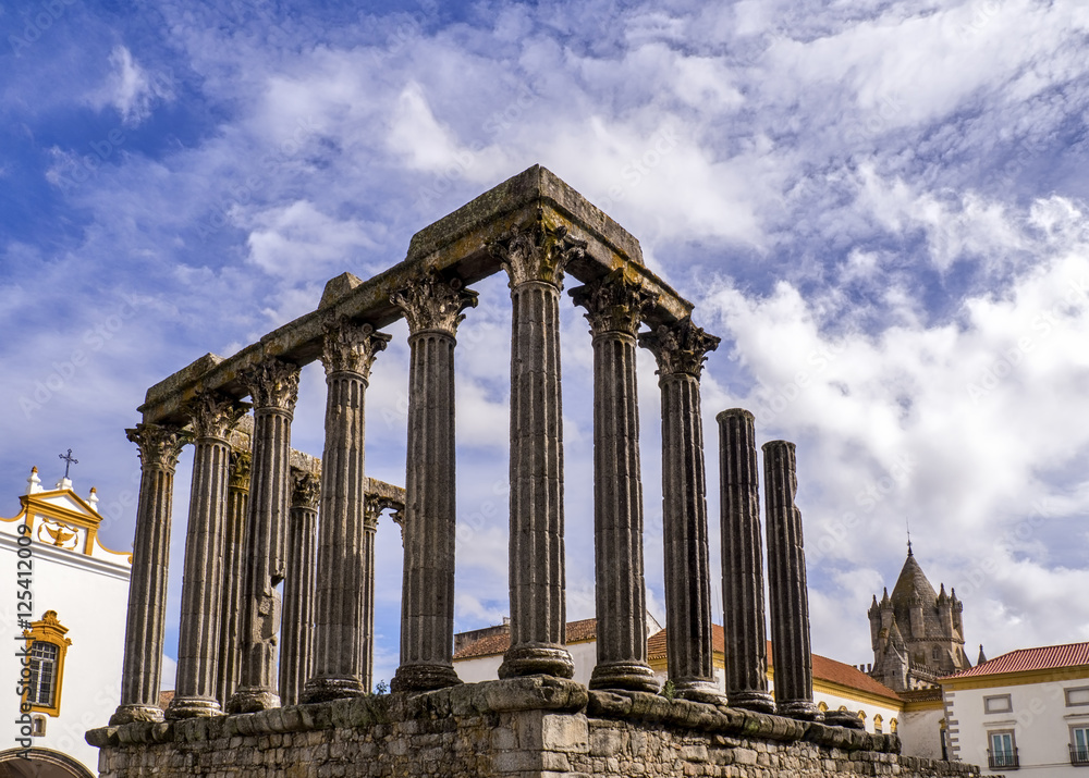 Fototapeta premium Roman Temple of Evora in Portugal