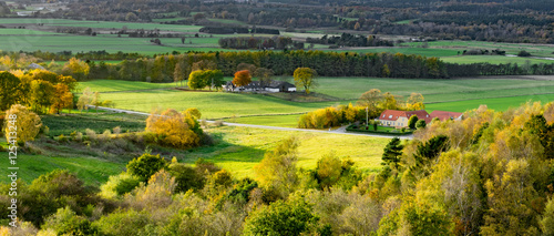 Rural Denmark on a sunny autumn day
