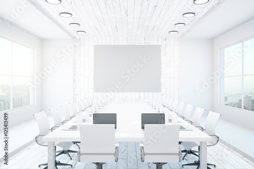 White conference room photo