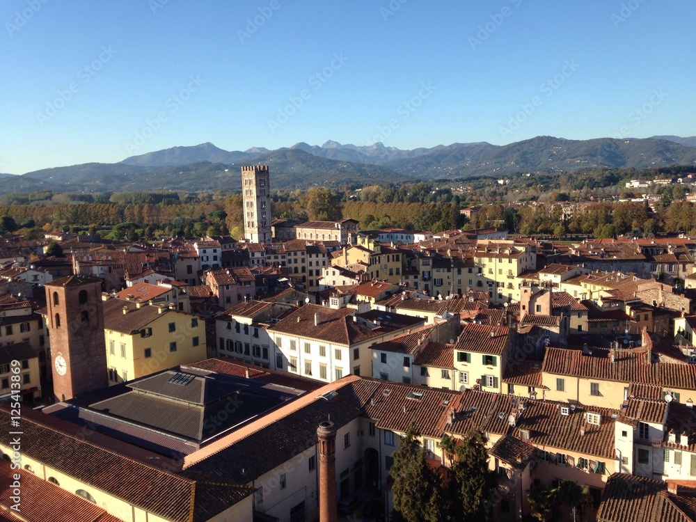 view of lucca, tuscany