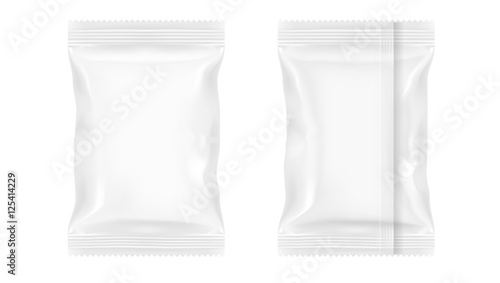 White Blank Foil Food Packing