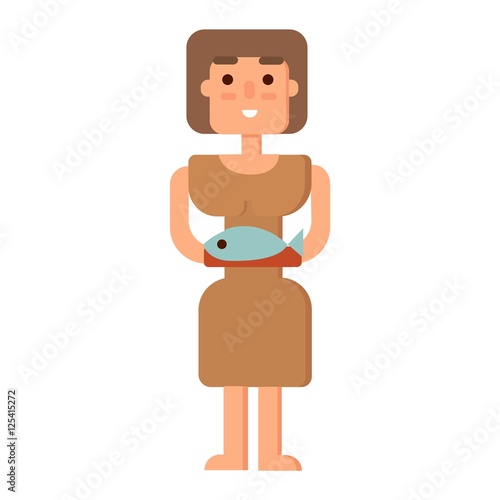 Caveman primitive stone age people