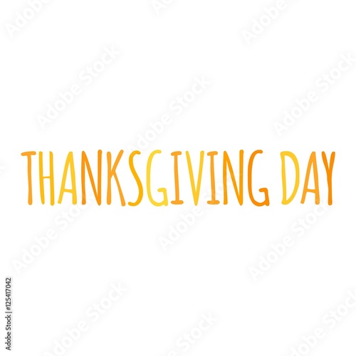 Thanksgiving text vector illustration.