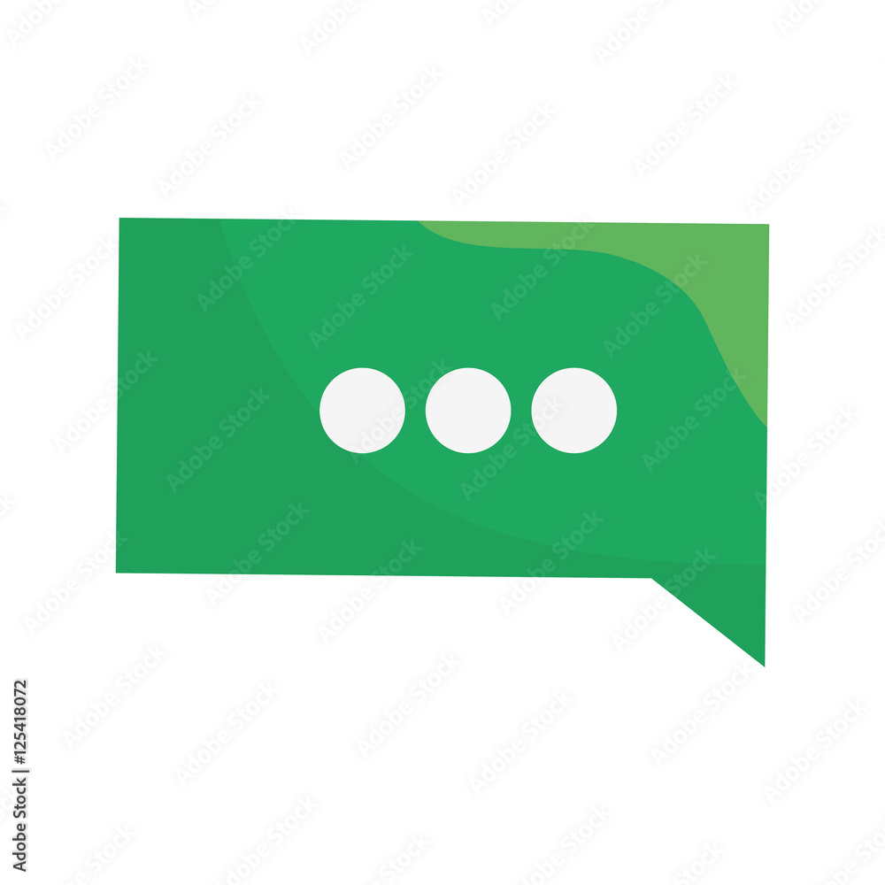 Naklejka premium speech bubble message isolated icon vector illustration design