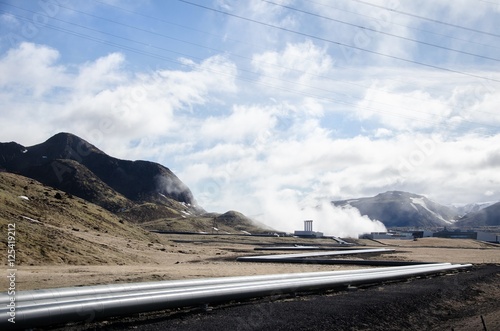 Dampfkraftwerk auf  Island  
