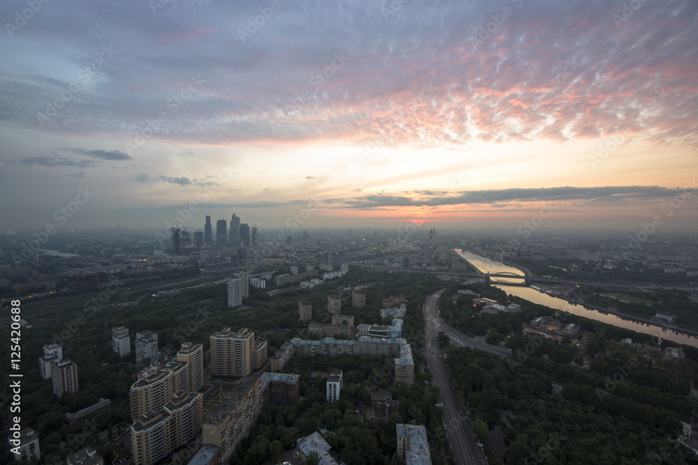 Obraz premium Sunrise cityscape