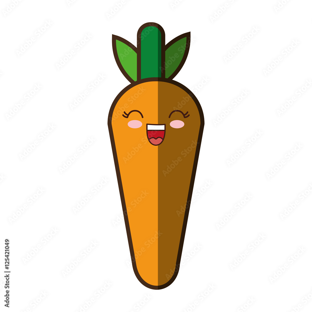 carrot fresh vegetable kawaii style isolated icon vector illustration design carrot fresh vegetable kawaii style isolated icon vector illustration design