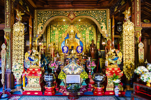 Golden Buddha Statue in temple © milkchocolate