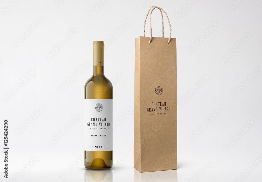 Matte Laminated Paper Wine Bags | craft-ivf.com